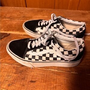 Vans Black and White Checkered Sneakers